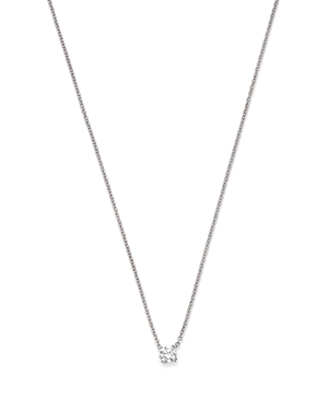 Bloomingdale's Certified Diamond Solitaire Pendant Necklace in 14K White Gold featuring diamonds with the De Beers Code of Origin, 0.20 ct. t.w. - 100% Exclusive