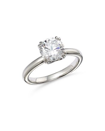 Bloomingdale's - Certified Diamond Solitaire Ring in 14K White Gold featuring diamonds with the De Beers Code of Origin, 2.0 ct. t.w. - 100% Exclusive