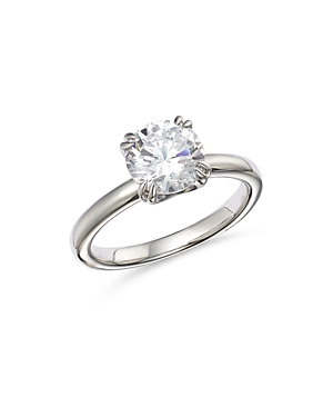 Bloomingdale's Certified Diamond Solitaire Ring in 14K White Gold featuring diamonds with the De Bee