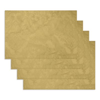 Elrene Home Fashions - Caiden Elegance Damask Placemat, Set of 4