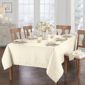 Elrene Home Fashions Elrene Caiden Elegance Damask Tablecloth, 52 X 52 In Ivory