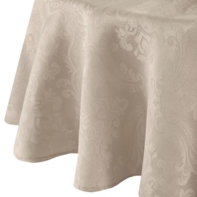 Caiden Elegance Damask Oval Tablecloth, 60" x 84" 