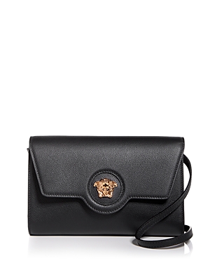 Versace La Medusa Leather Shoulder Bag