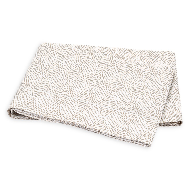 Matouk Duma Diamond Flat Sheet, King in Dune