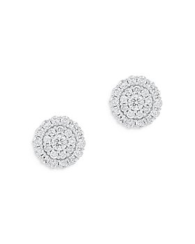 Bloomingdale's - Diamond Cluster Stud Earrings in 14K White Gold, 2.0 ct. t.w. - 100% Exclusive