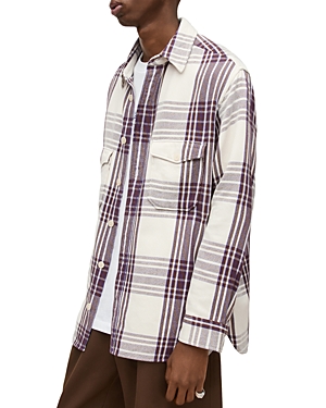 ALLSAINTS BLUEFIELD PLAID RELAXED FIT SHIRT