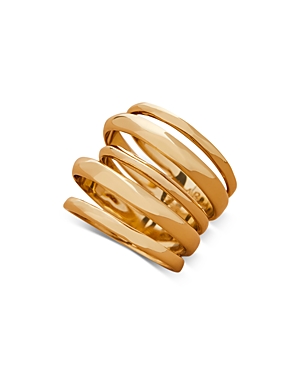 Shop Alexis Bittar Layered Ring In Gold