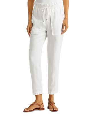 ralph lauren linen drawstring pants