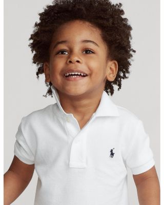 Boys' Solid Mesh Polo Shirt - Little Kid