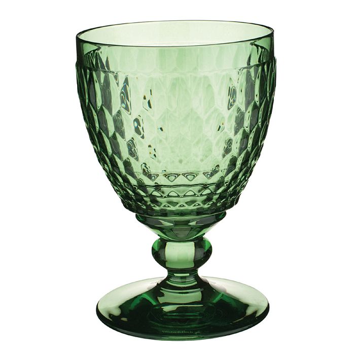 Villeroy & Boch Ston Tinted Crystal-glass Goblet 14.4cm In Green