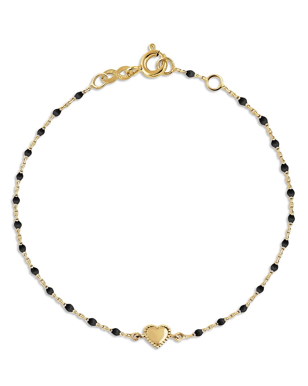 Gigi Clozeau Resin & 18K Yellow Gold Lucky Heart Pendant Bracelet
