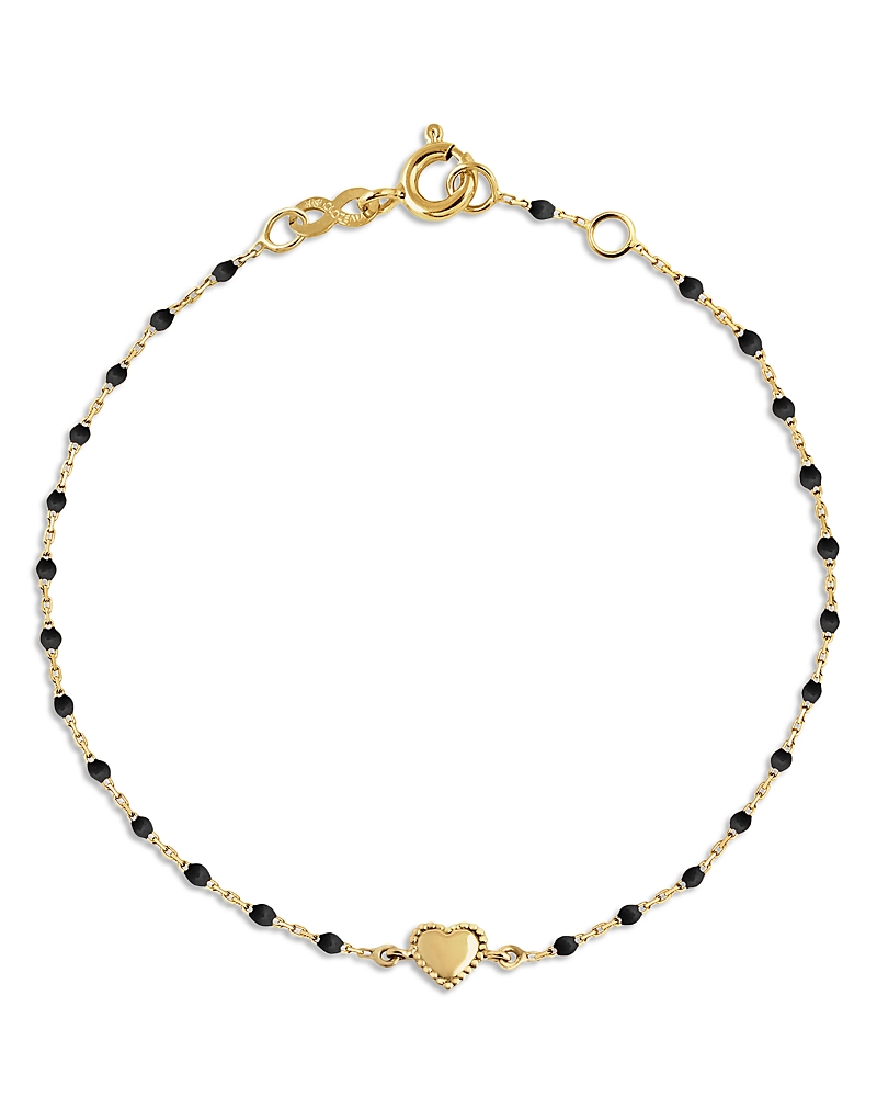 Gigi Clozeau Resin & 18K Yellow Gold Lucky Heart Pendant Bracelet
