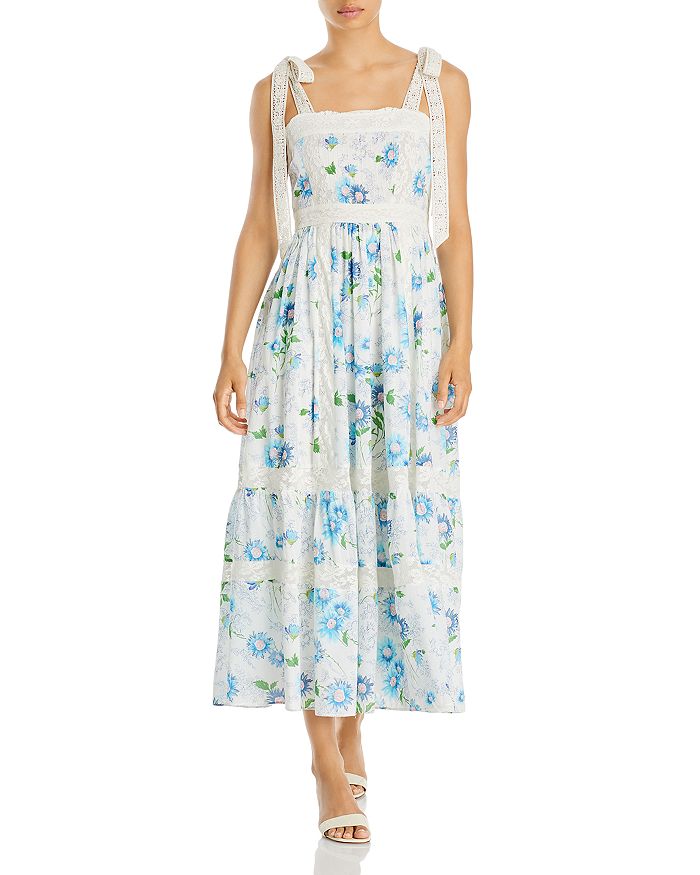 LoveShackFancy Ayala Cotton Floral Maxi Dress | Bloomingdale's