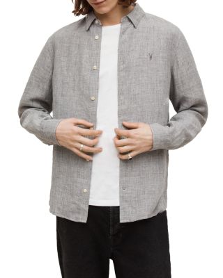 ALLSAINTS - Haku Linen Slim Fit Shirt