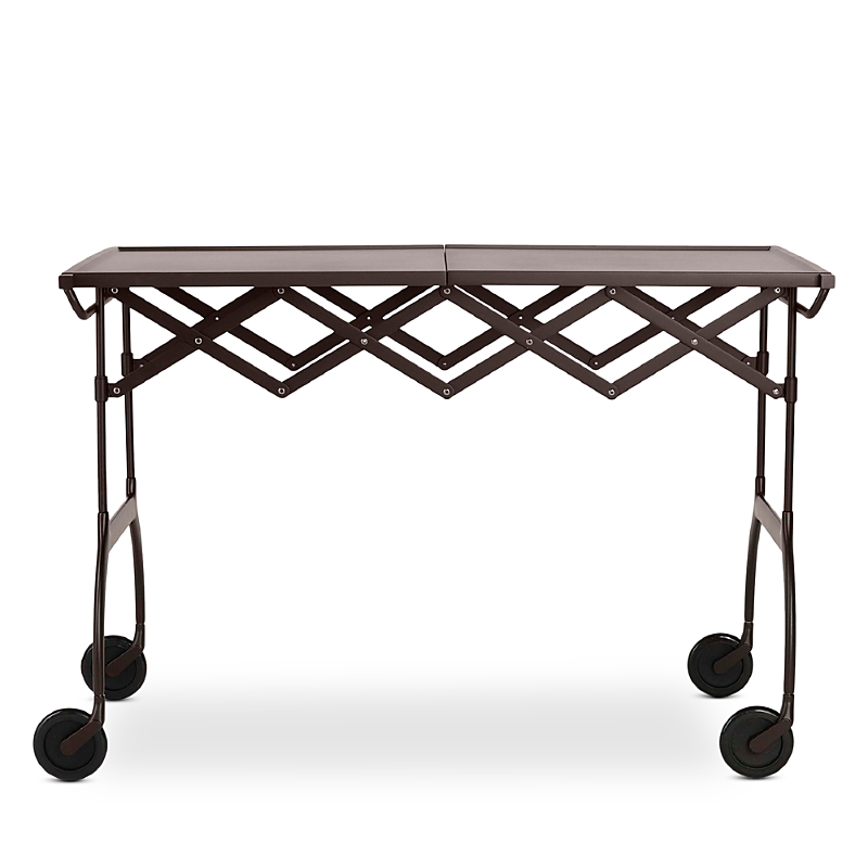 Kartell Battista Mat Folding Trolley In Plum
