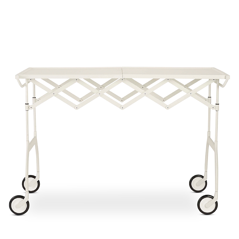 Kartell Battista Mat Folding Trolley In White