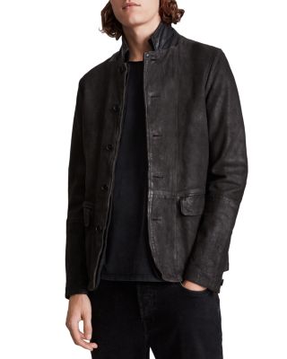 All saints leather blazer hotsell