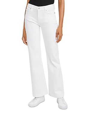Shop 7 For All Mankind Slim Illusion Dojo High Rise Wide Leg Jeans In Luxe White
