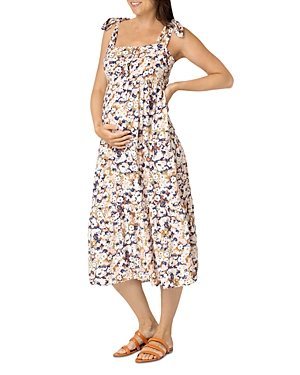 NOM MATERNITY ANA FLORAL DURING & AFTER DRESS