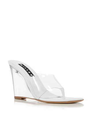 Clear thong wedge on sale