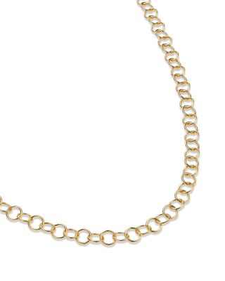 18K Yellow Gold Small Round Chain, 18''