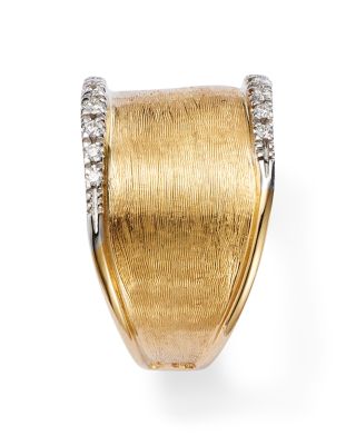 18K Yellow Gold Lunaria Diamond Ring