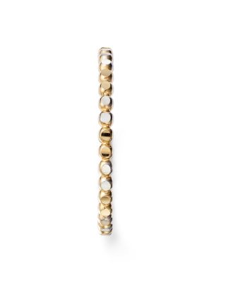 14K Yellow Gold Polished Bead Band
