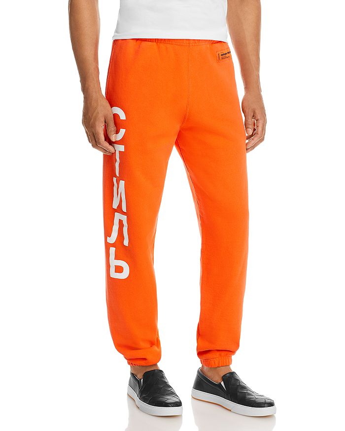 Heron preston sale orange sweatpants