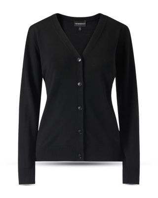 Merino Wool V Neck Cardigan