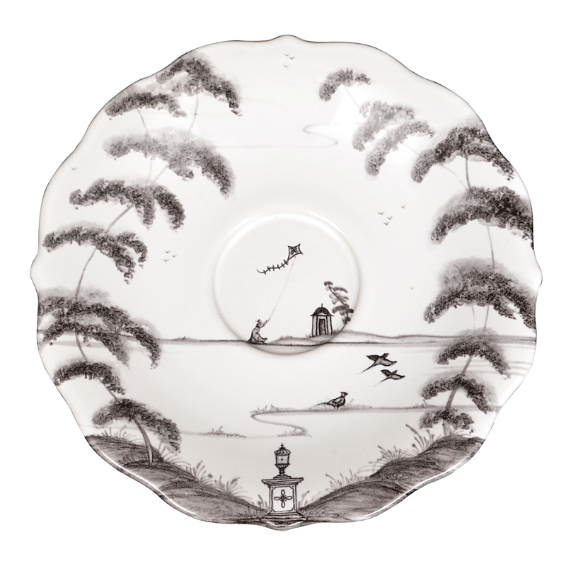 Juliska Country Estate Delft Blue Saucer Garden Follies