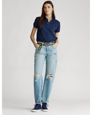 Classic-Fit Mesh Polo Shirt