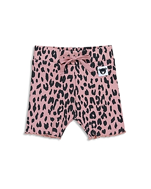 Huxbaby Girls' Leopard Rib Shorts - Baby, Little Kid