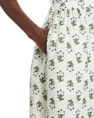 RHODE Maryam Floral Print Linen Dress | Bloomingdale's Women