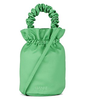 GANNI - Ruched Top Handle Bag