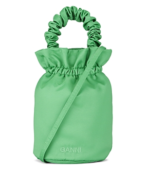Ganni Occasion Ruched Bucket Bag