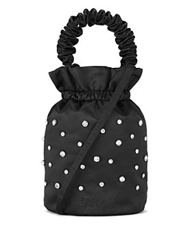GANNI - Embellished Ruched Top Handle Bag