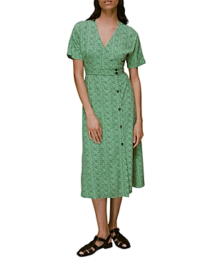 WHISTLES PRINTED MIDI DRESS