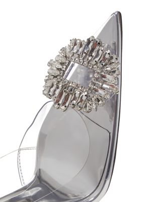 Good American Women's Cindy Jeweled Pointed Toe Pumps Bloomingdale's