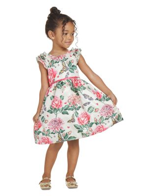 Pippa Julie Girls Floral Butterfly Print Ruffled Dress Little Kid Bloomingdale s