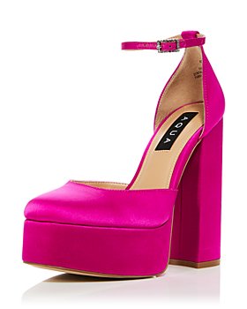 AQUA - Women's Lisa Ankle Strap Platform Sandals - 100% Exclusive