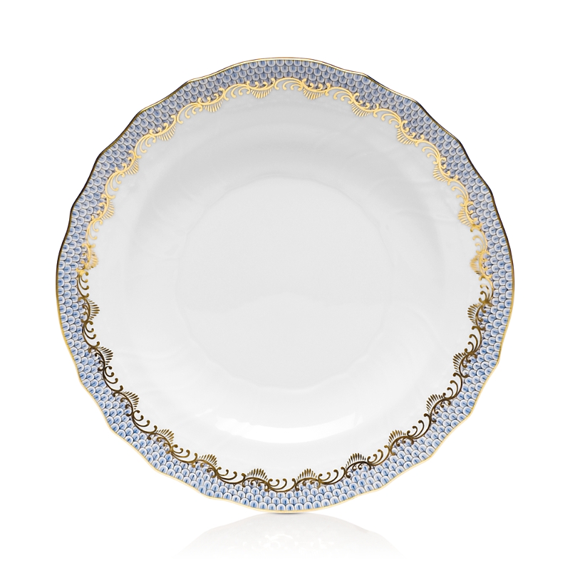 Herend Fishscale Salad Plate In Light Blue