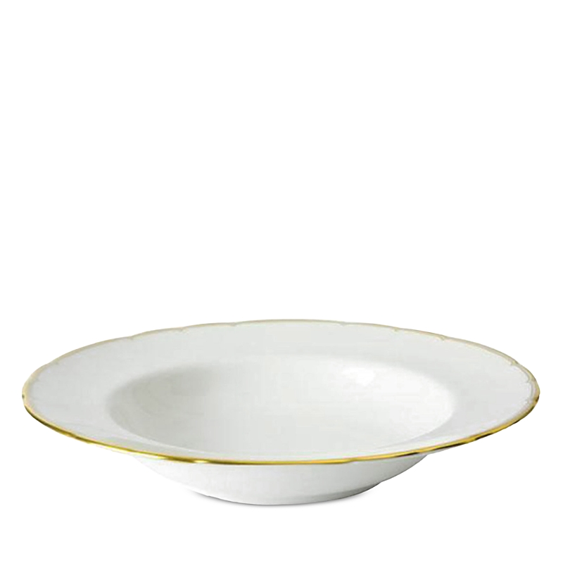 Royal Crown Derby Chelsea Duet Rimmed Soup Bowl In White