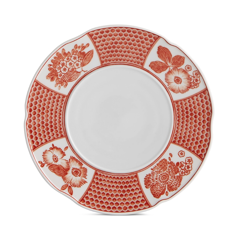 Vista Alegre Oscar De La Renta Coralina Bread & Butter Plate In Coral