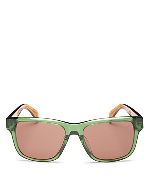 Rag & Bone Men's Square Sunglasses, 54mm In Green/brown