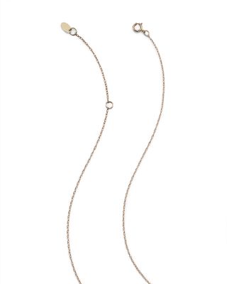 14K Yellow Gold Heart Pendant Necklace, 16-18"