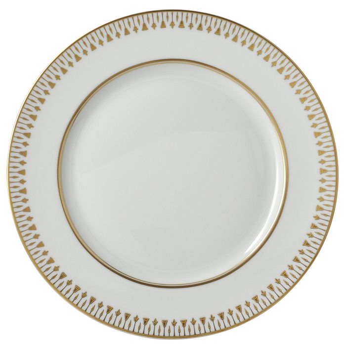 Bernardaud Soleil Levant Dinner Plate In White/gold
