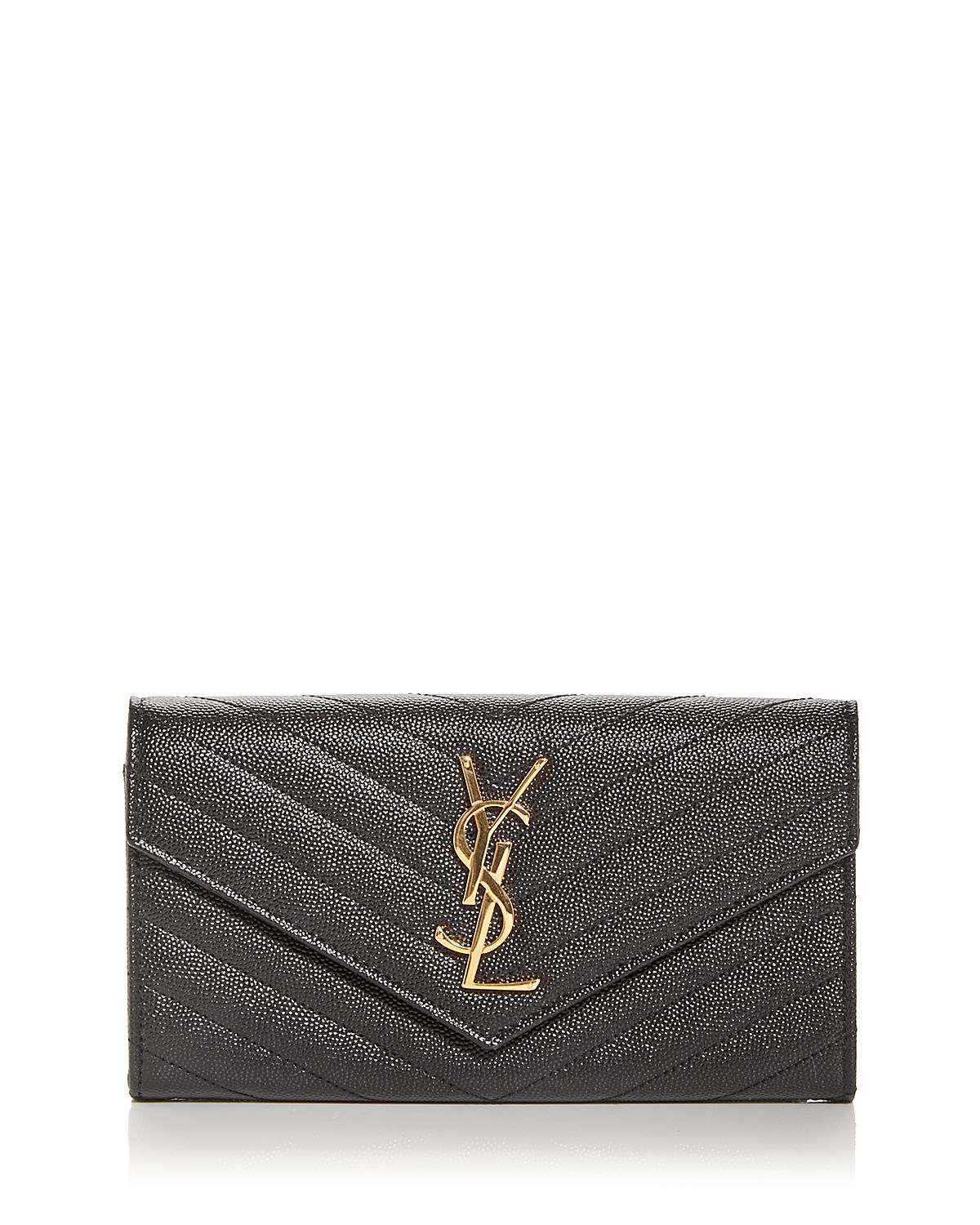 Saint Laurent Cassandre Matelasse Large Flap Wallet