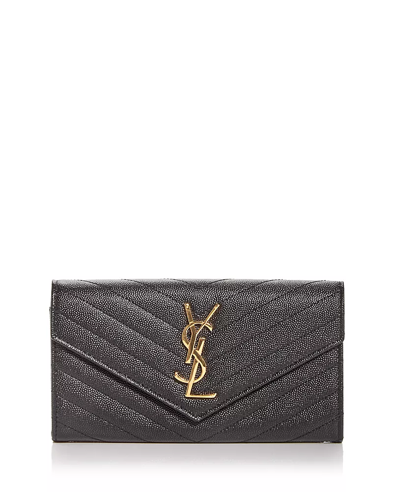 Saint Laurent Cassandre Matelasse Large Flap Wallet