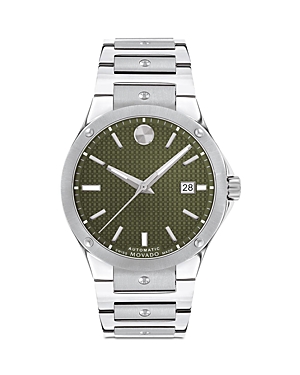 Shop Movado Se Automatic Watch, 41mm In Green/silver