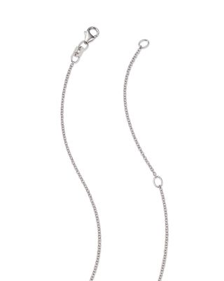 Blue Sapphire &amp; Diamond Evil Eye Pendant Necklace in 14K White Gold, 18&amp;quot; 